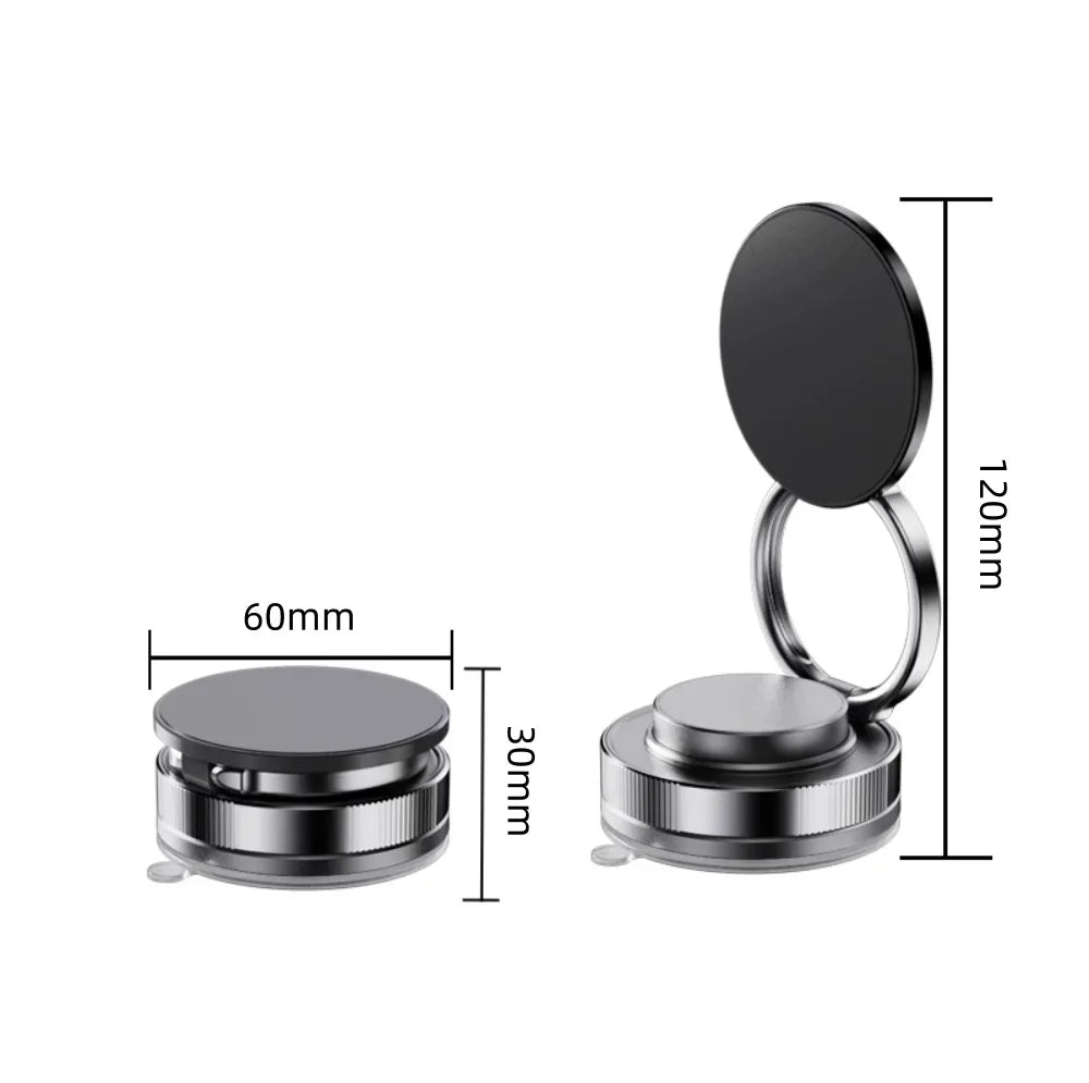 Vacuum Magnetic Phone Holder Adjustable Suction Phone Mount 2025 Upgraded Phone Stand for All Smartphones & Vehicles/Gym/Mirror