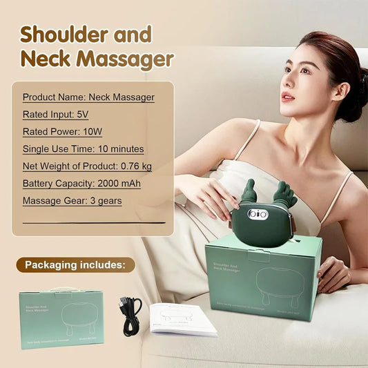 Household trapezius muscle massager, kneading shoulder and neck, relaxing neck and shoulder, multi-function massage