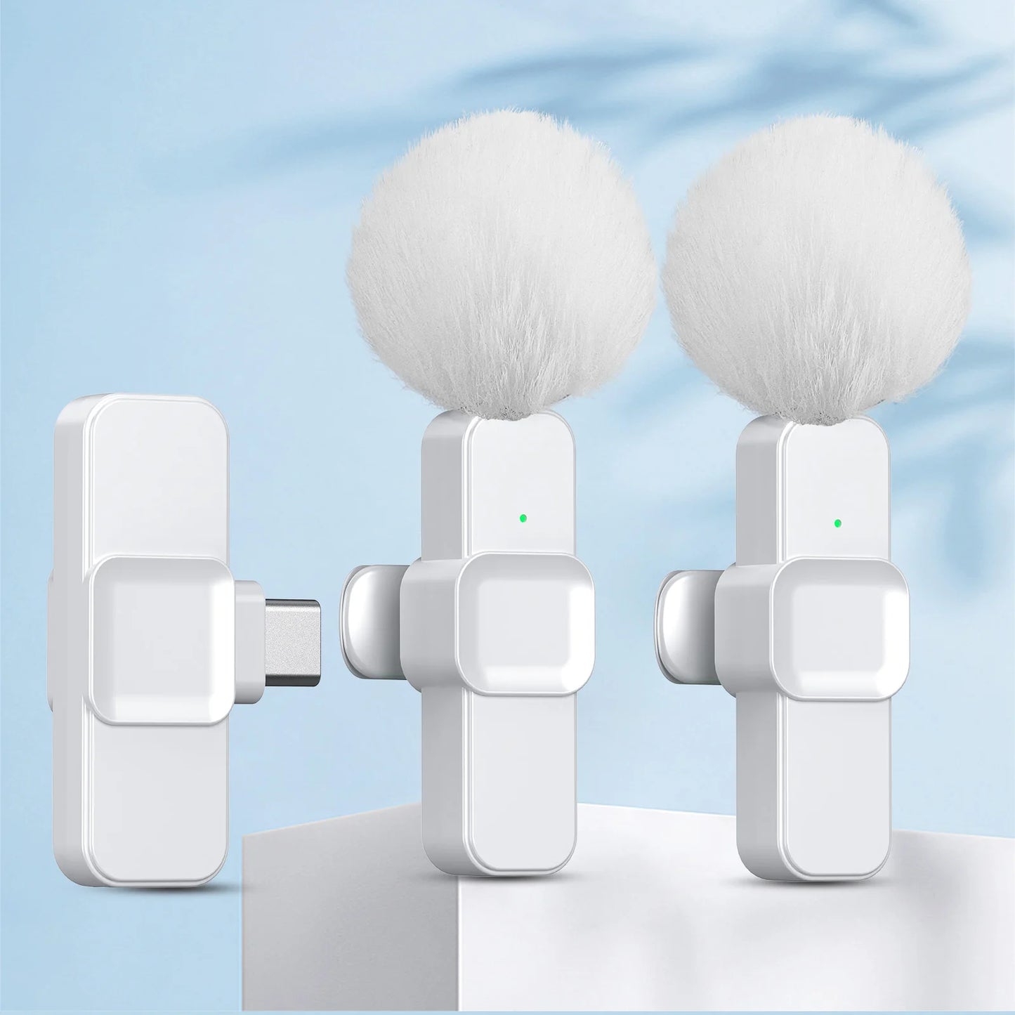 K10 Wireless Lavalier Microphone Portable Audio Video Recording Mini Microphone for iPhone Android PC Camera Live Gaming Phone