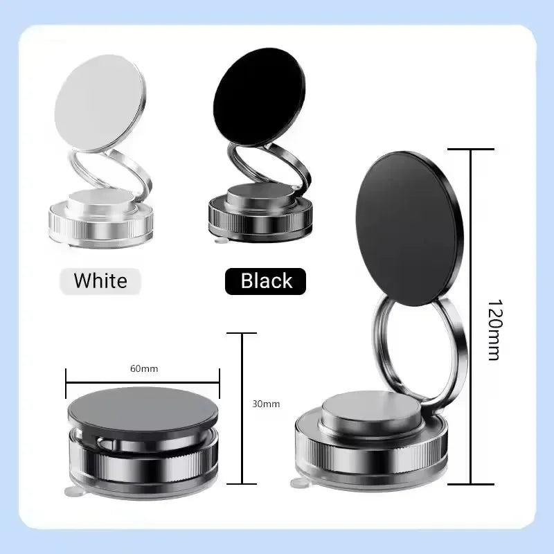 Vacuum Magnetic Phone Holder Adjustable Suction Phone Mount 2025 Upgraded Phone Stand for All Smartphones & Vehicles/Gym/Mirror
