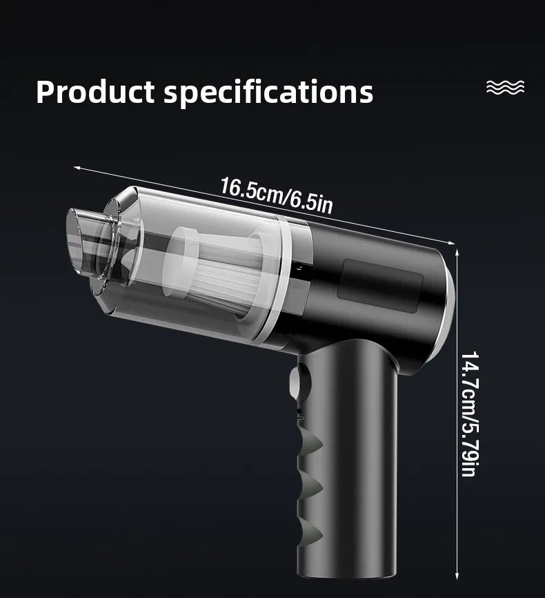 New wireless car, household handheld, small, multi-functional, portable, car mounted, high-power blowing and suction dual-use va