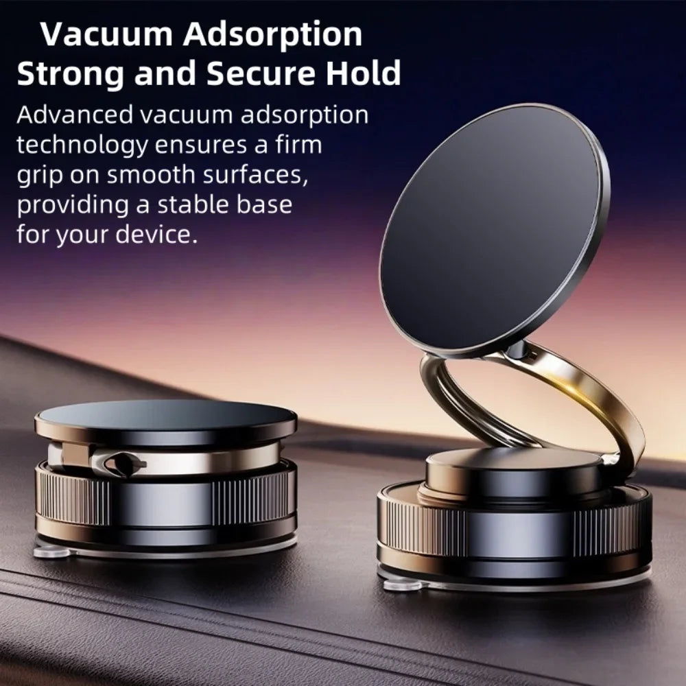 Vacuum Magnetic Phone Holder Adjustable Suction Phone Mount 2025 Upgraded Phone Stand for All Smartphones & Vehicles/Gym/Mirror
