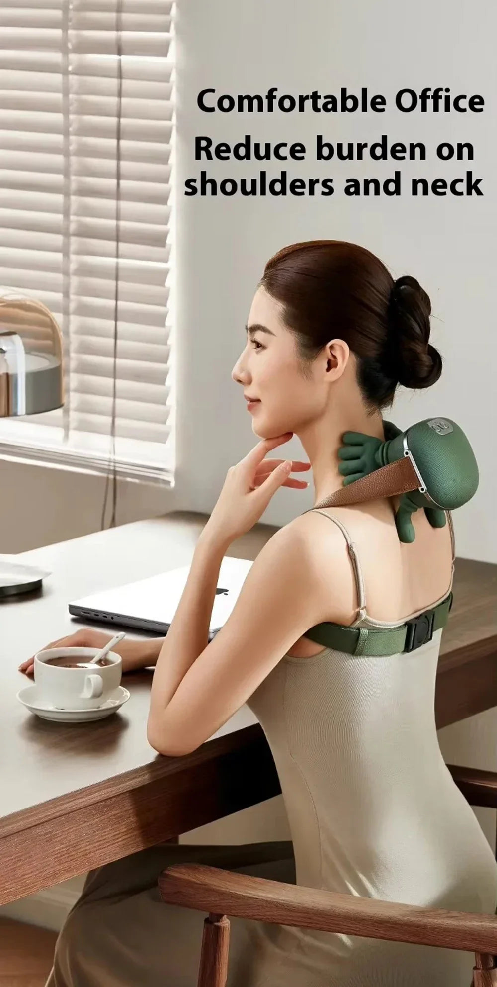 Household trapezius muscle massager, kneading shoulder and neck, relaxing neck and shoulder, multi-function massage