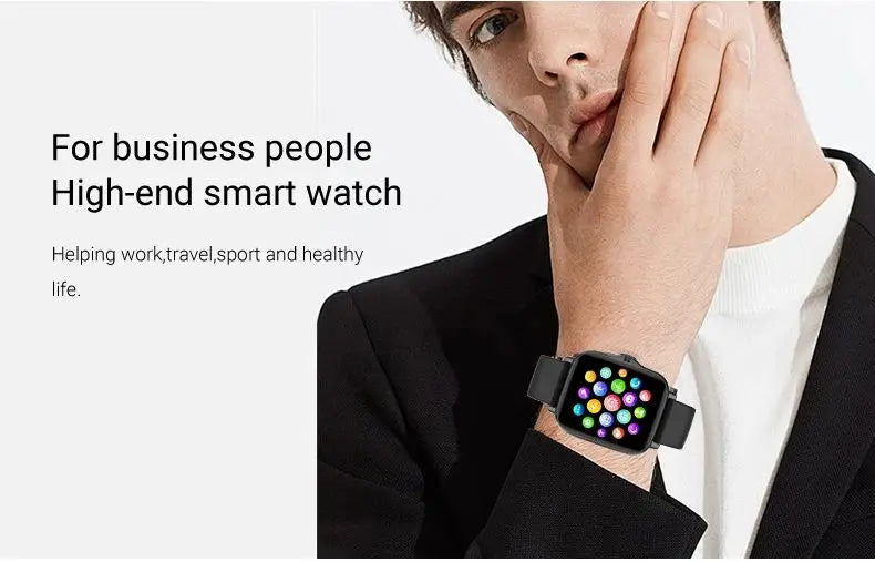 Smart Watch Android Phone 1.44'' Inch Color Screen Bluetooth Call Blood Oxygen/Pressure Monitoring Smart Watch Women Men