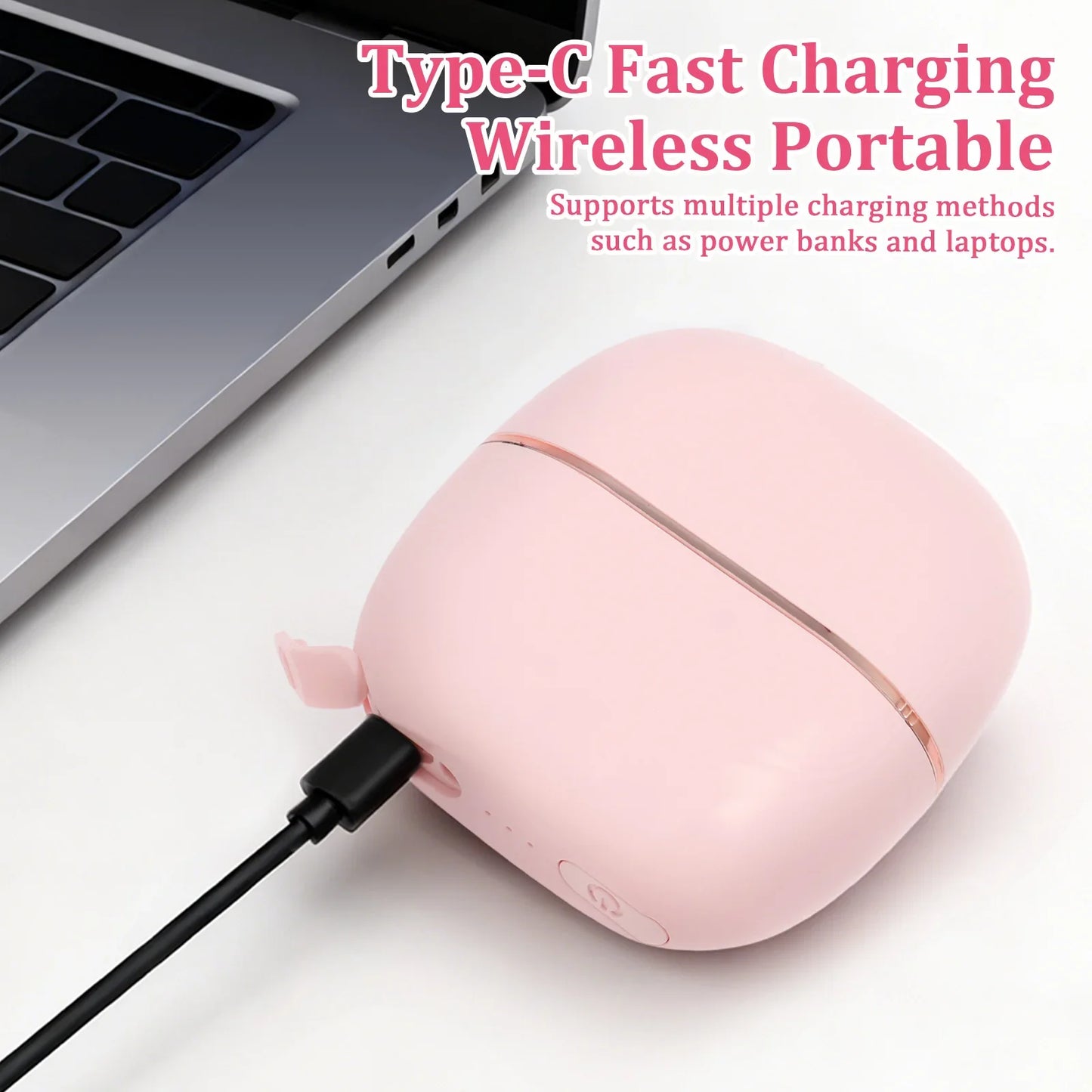 Mini Hair Straightening Comb Wireless USB Charging Portable Straightener Brush Heating Plates Comb Anti-Scald Shell