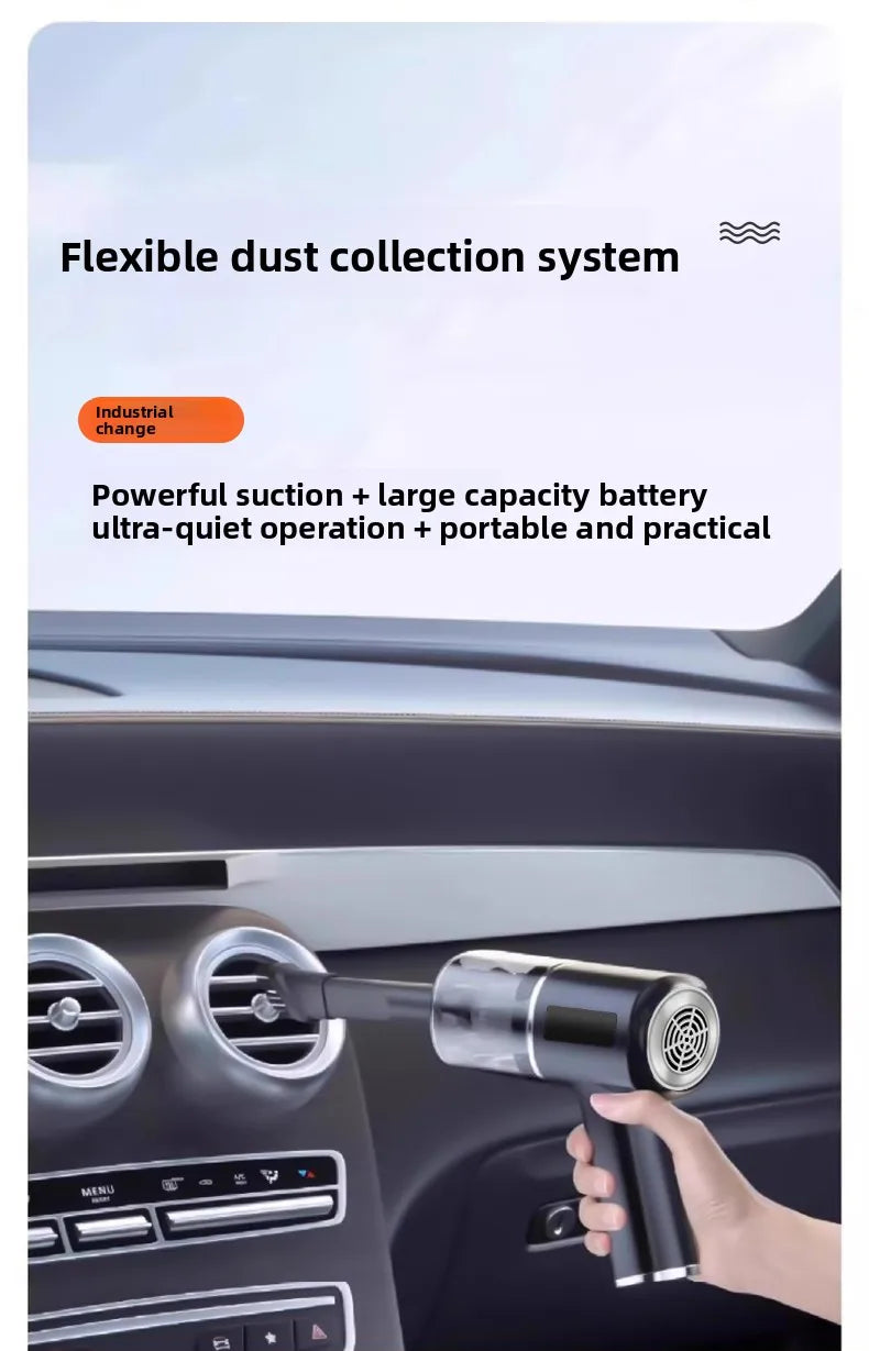 New wireless car, household handheld, small, multi-functional, portable, car mounted, high-power blowing and suction dual-use va