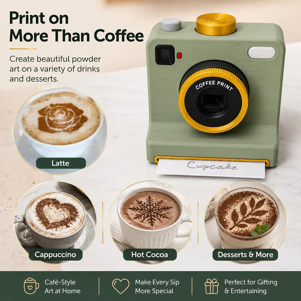 Latte Art Camera — Coffee Stencil Press