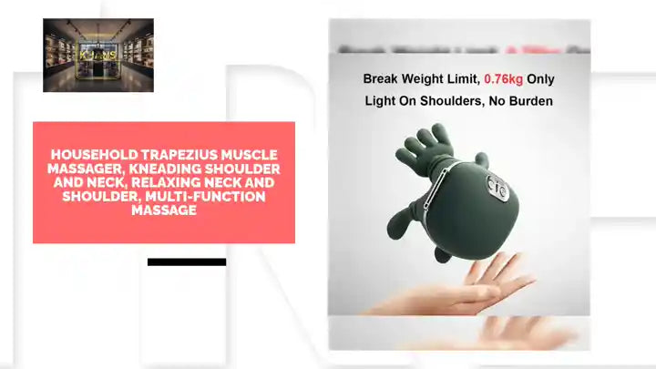 Household trapezius muscle massager, kneading shoulder and neck, relaxing neck and shoulder, multi-function massage by@Outfy